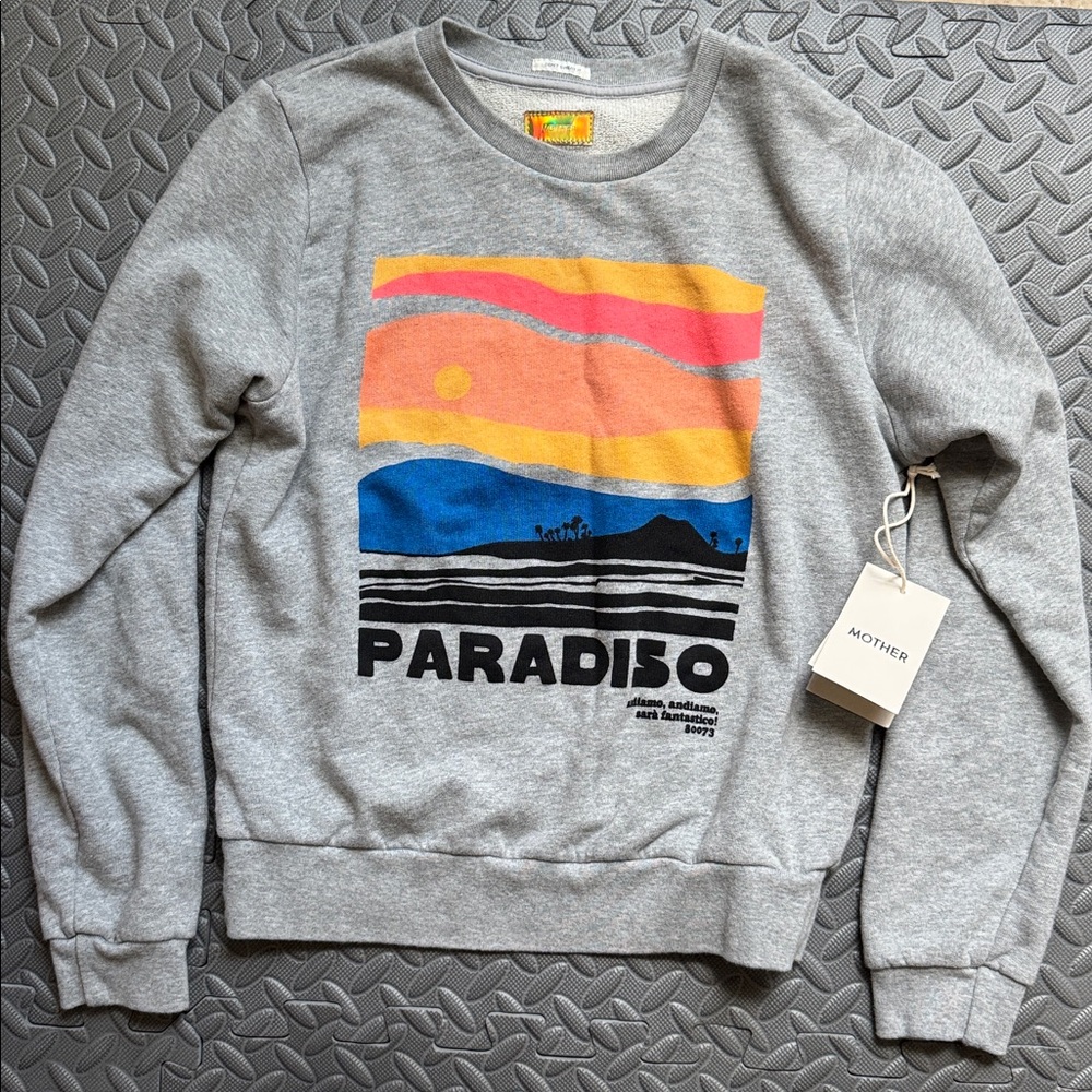 Mother “The Camper” Paradiso Pullover Crewneck Sweatshirt- Women’s Sz - XS